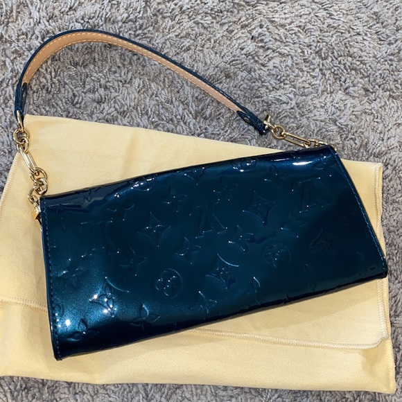 Louis Vuitton deep blue patent vernis clutch - Picture 3 of 5